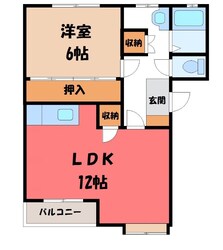 宇都宮駅 徒歩52分 2階の物件間取画像